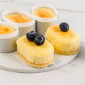 Mini Aluminium Cake Molds 10 Pcs Oval Cheese Cake Rings for Baking Half-Cooked Cheesecake Bread Desserts, Silver Reusable Aluminum Alloy Baking