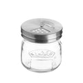 Kilner Glass Storage Jar with Adjustable Shaker Lid, Lime, 0.25 Litre