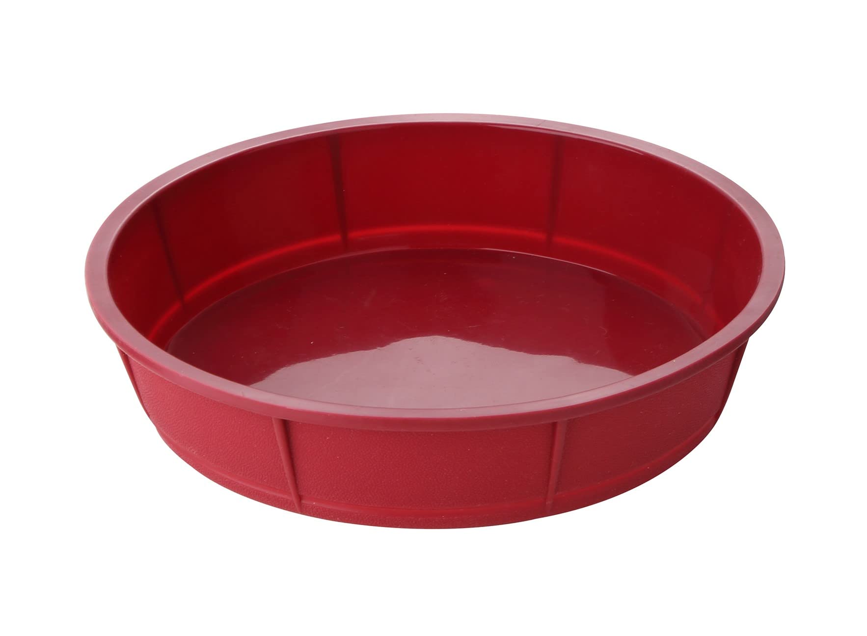 Bergner Bake A Wish Silicone Round Cake Mould 25.5X25.5X4 cm, Red Color
