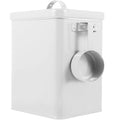 Metal Rice Storage Container Canister with Lid Cereal Containers Dispenser Sealed Food for Beans Pet Food, White