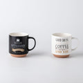 Danube Home Danube Essential 2-Piece New Bone China Mug Set Black 410Ml L 8.7 x W 5.9 x H 9.9 cm