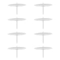 Tealight 8pcs Candle Fixing Glossy Iron DIY Handmade Candle Fixing Holder Pillar Candle Fixing Stand for Home Shop (Silver) Candle Craft Accessories Silver Silver