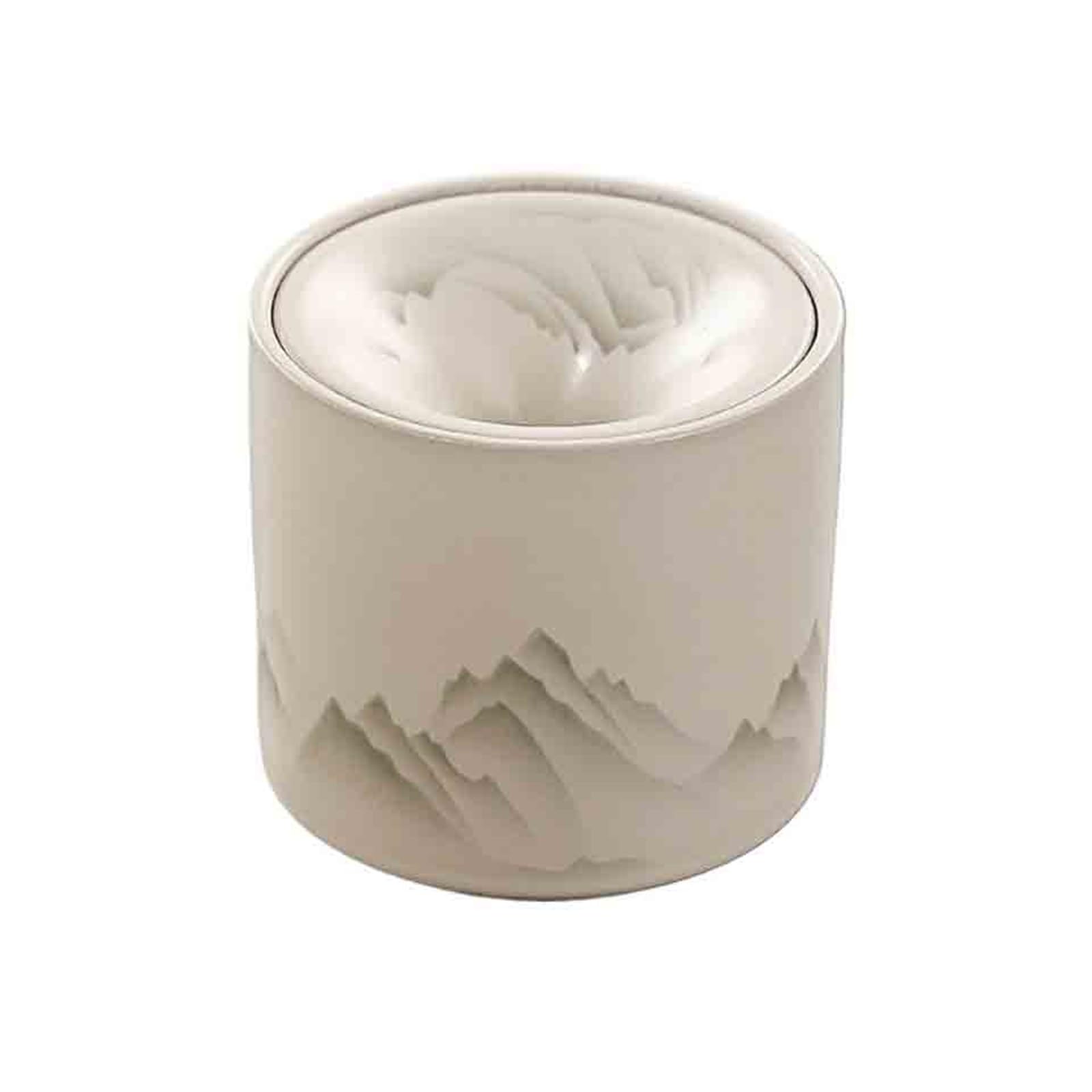 Practical ashtray Retro Tall Ceramic Funnel Ashtray for Home Living Room with Lid Round Office Desk