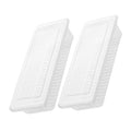 2 Pack Food Storage Containers with Removable Drain Plate, Reusable Crisper Box for Refrigerator, Transparent Organizer for Vegetables, Fruits, Meat & Seafood
