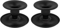 SYOSI Candle Holder, 2PCS for Table Centerpiece, Metal Candle Holders for Pillar Candle or Taper Candle, Matte Black