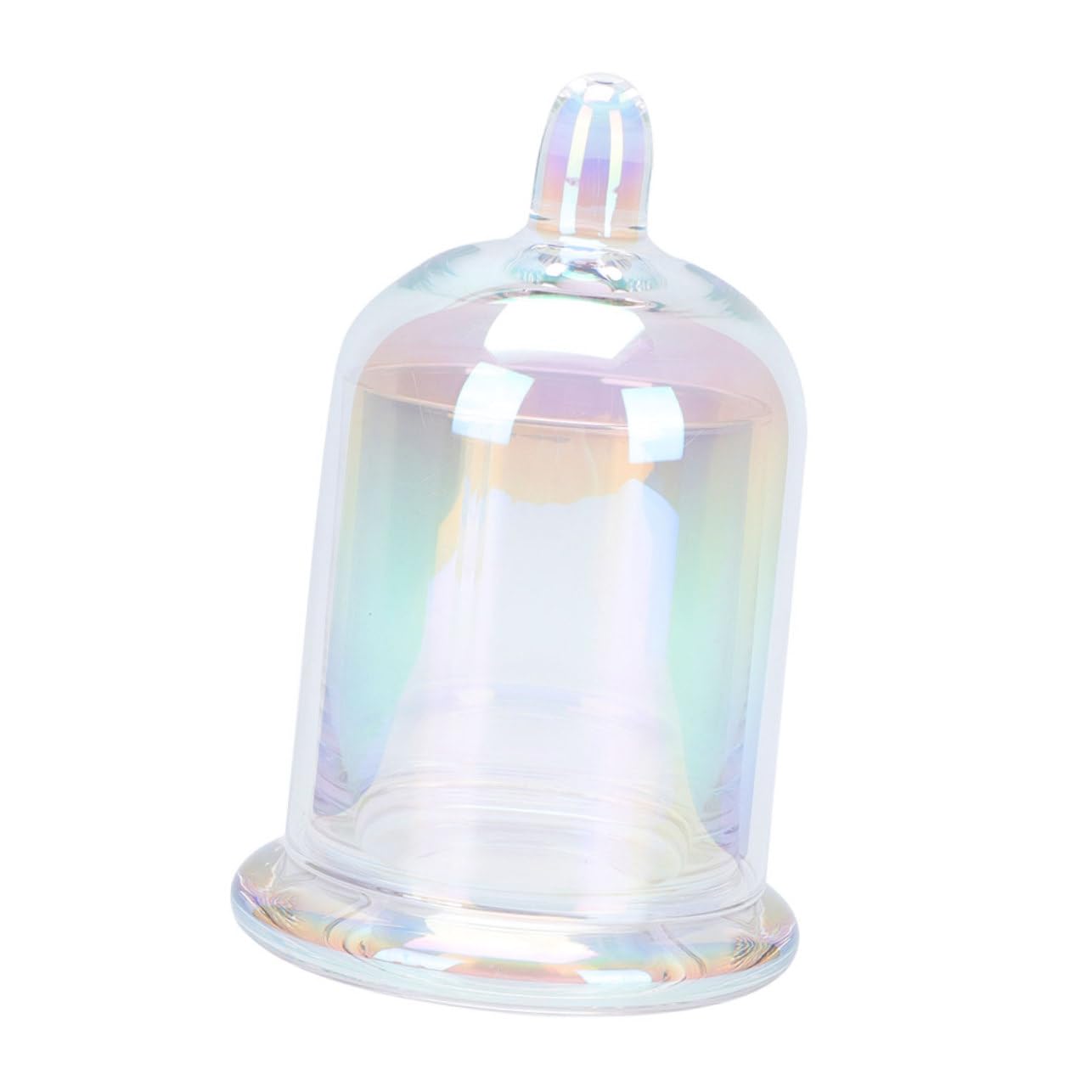 1 Set Decorative Glass Candle Cup Unique Aromatherapy Candle Holder for Weddings Home Decor and Romantic Atmospheres Glass Wax Cups for Living Bedroom Office