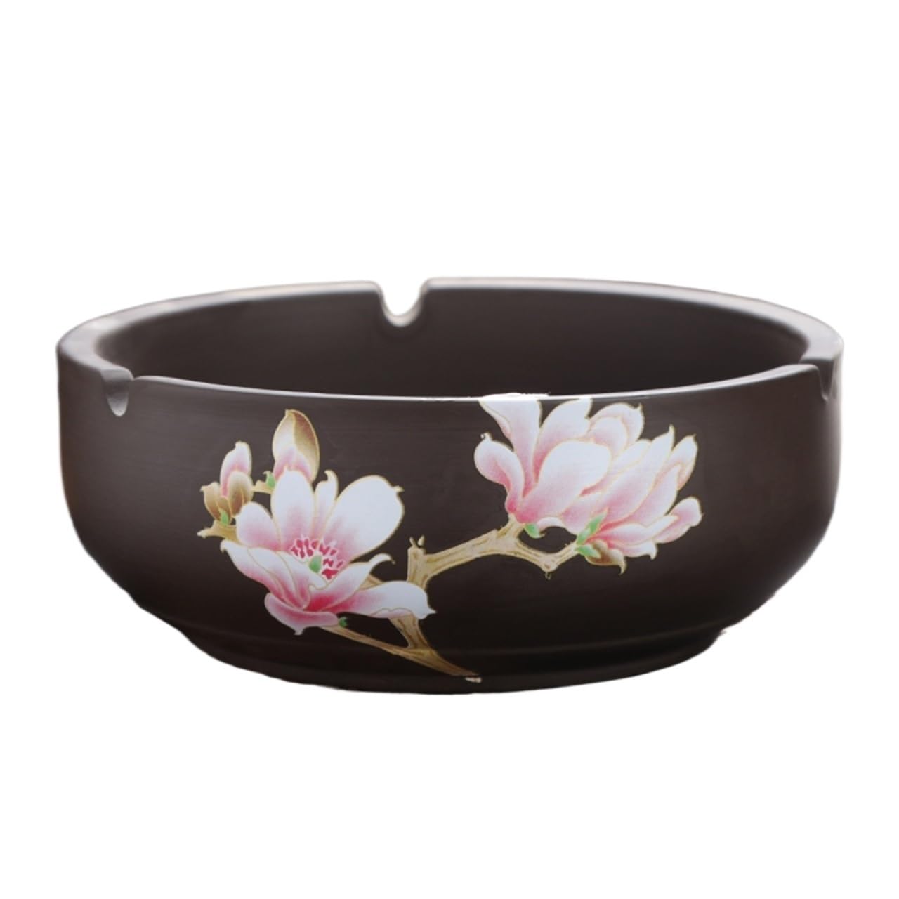 Practical ashtray Small Minimalist Purple Clay Ashtray Retro Ceramic Suitable for Home Living Room and Office Use Prevents Fly Ash