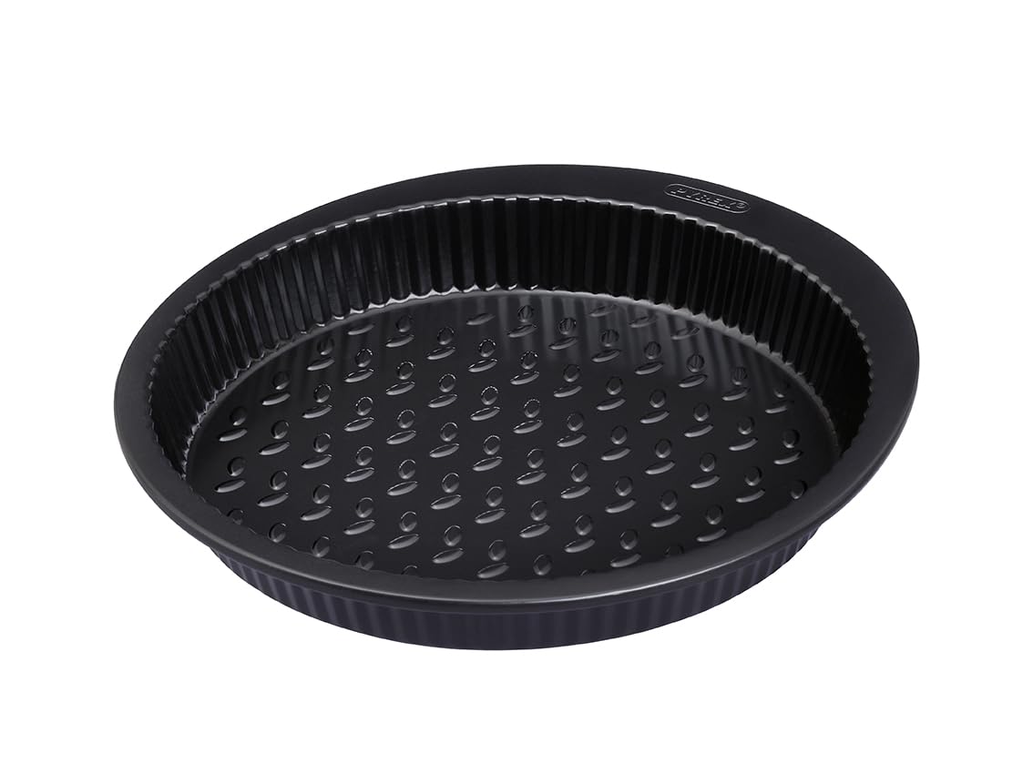 Pyrex - Glide metal cake pan - PFAS-free non-stick coating - Even baking - Durable - Practical XL handle - Dishwasher safe (pie pan)