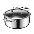 Nutricook Eterna Tri-Ply Hybrid 24cm Casserole with Lid – Stainless Steel & Ceramic Coating, Metal-Utensil Safe, Oven & Dishwasher-Safe, Induction & All Cooktops Compatible