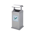 Standing Ashtray Outdoor Street Rainproof Ash Column Public Area Stainless Steel Trash Bin Patio