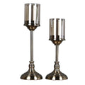 Crystal Tea Light Candle Holders, Metal Glass Candlestick, Anti-corrosion Anti-rust Easy Clean, for Home Living Room Table Decorative 2pcs
