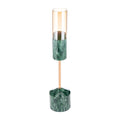 AKDC Zeyve Candle Holder B 8Cm X 8Cm X 37Cm Rose Gold, Green