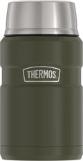 THERMOS STAINLESS STEEL VACUUM INSULATED ARMY GREEN JAR 710ML, SK3020AG, INSULATED FOOD JAR, LUNCH BOX, STORAGE CONTAINER, THERMAL FLASK FOR TRAVEL