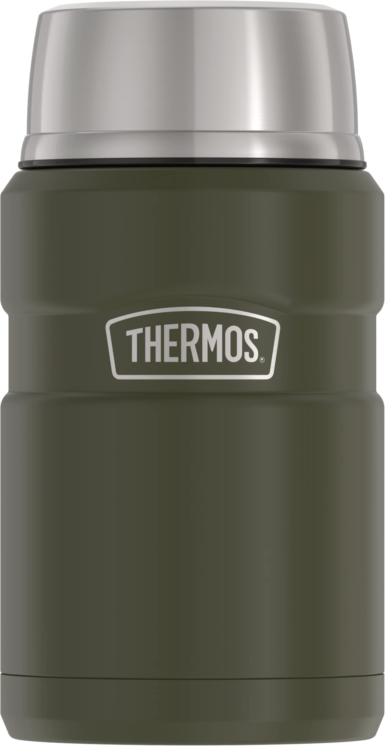 THERMOS STAINLESS STEEL VACUUM INSULATED ARMY GREEN JAR 710ML, SK3020AG, INSULATED FOOD JAR, LUNCH BOX, STORAGE CONTAINER, THERMAL FLASK FOR TRAVEL