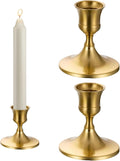 2 Pcs Silver Candle Holders for Taper Candles Metal Table Decor Elegant for Wedding Christmas Festive Occasions