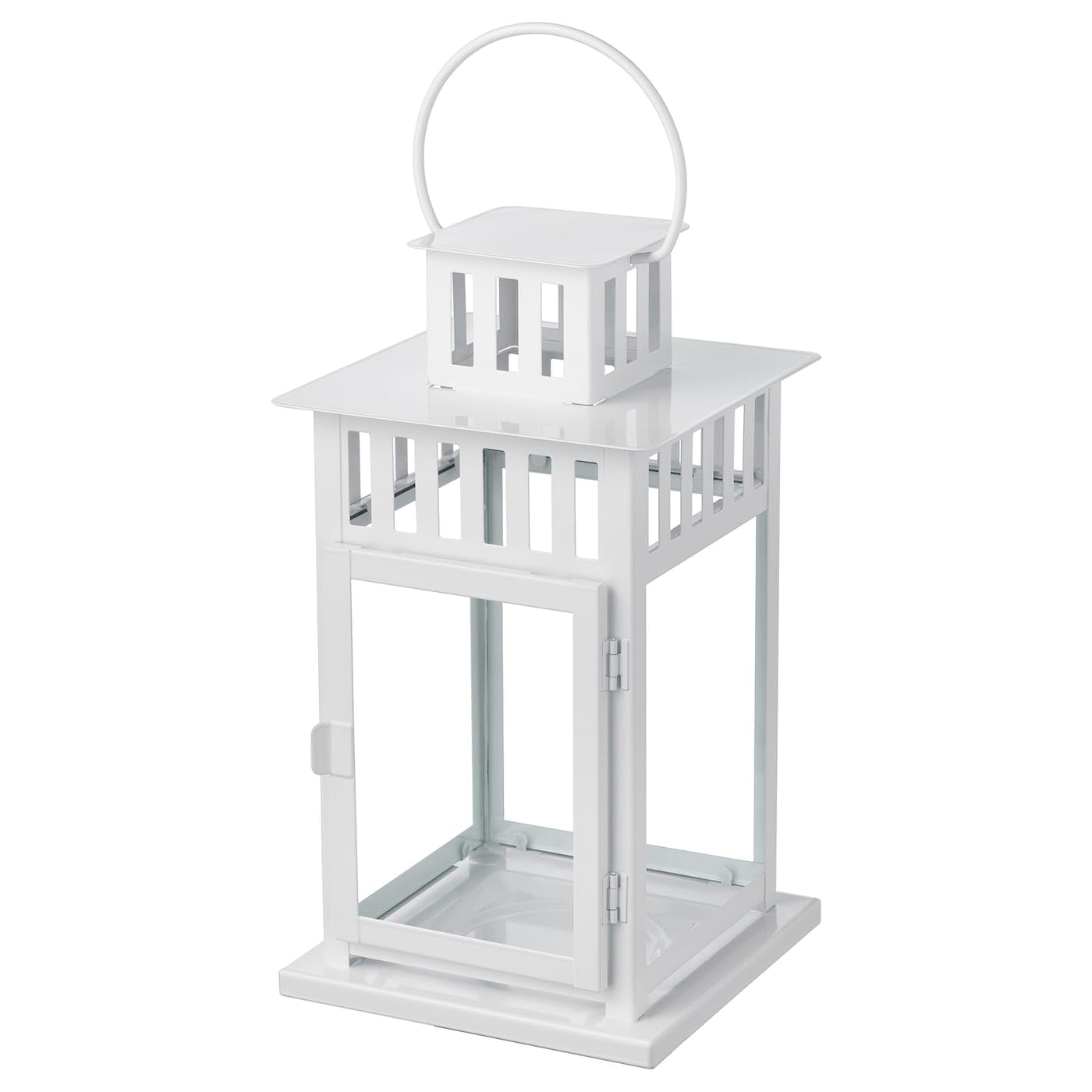 IKEA 302.701.42 Borrby Lantern For Block Candle, White indoor/Outdoor White