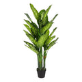 Dieffenbachia Artificial Plant in Pot - Green