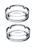 Pasabahce Bistro Oval Clear Ashtray 11 cm 2 Pieces