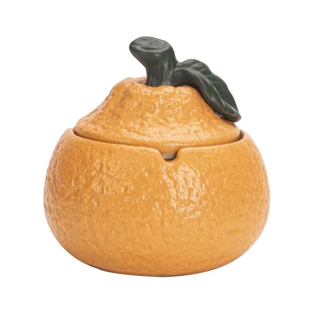 Practical ashtray Orange Ashtray Home Desk Coffee Table Office Large Capacity Ceramic Material(Yellow)
