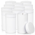 EXCEFORE Tea Tin Canister With Airtight Double Lids, Leaf Storage Kitchen Canisters, Food Storage Containers Grain Tank (12Pcs, 75*130mm)