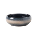 Practical ashtray Glossy Gradient Gray Large Ceramic Ashtray Windproof Suitable for Office Desktop Decoration and As a Decorative(????)
