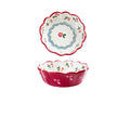 OLOMA Bowls, Tableware Ceramic Fruit Salad Bowl Cute Bowl Cherry Personality Set Home Kitchen Supplies Boutique (Size : Small)