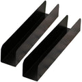 2Pcs U-Shape Non-stick Biscuit Cake Bread Mold Baguette Toast Mould, Carbon Steel Rectangle Cake Pan Cranberry Cookies Molds for Kitchen Baking (Black)