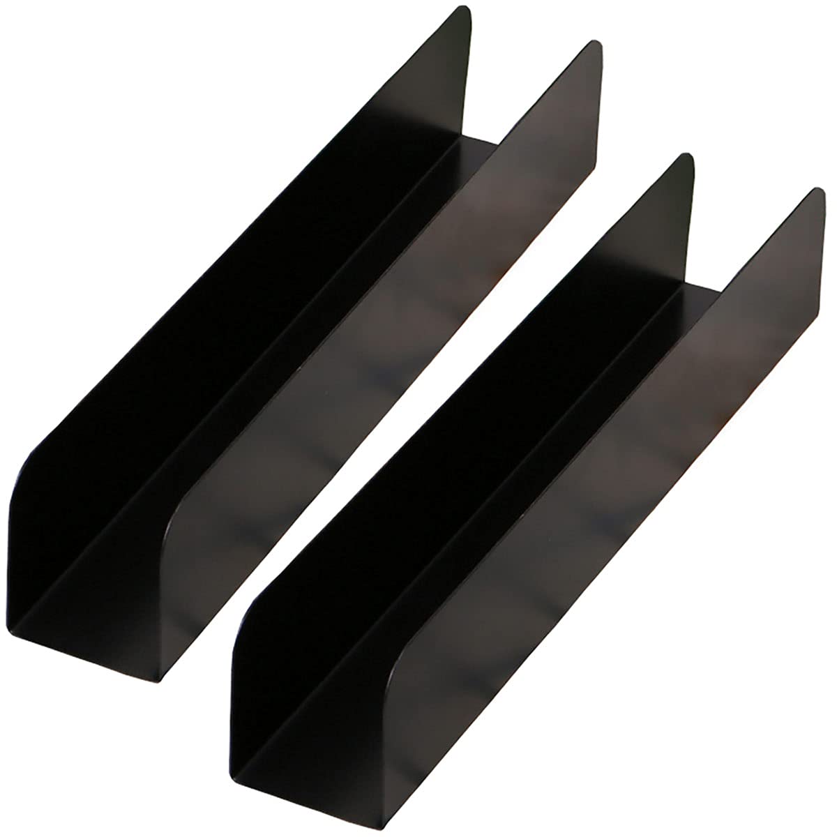 2Pcs U-Shape Non-stick Biscuit Cake Bread Mold Baguette Toast Mould, Carbon Steel Rectangle Cake Pan Cranberry Cookies Molds for Kitchen Baking (Black)