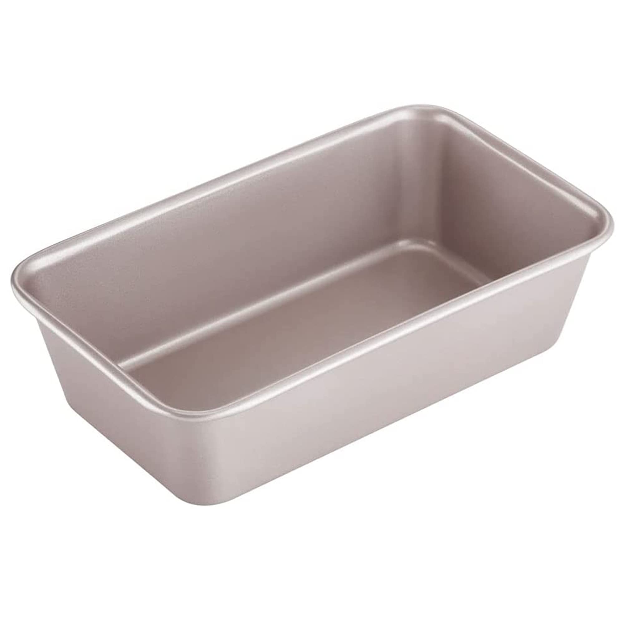 Sulfar 9-Inch Rectangle Loaf Pan, Non-Stick Oblong Bread and Meat Bakeware for Oven Baking (Champagne Gold)