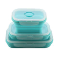COOLBABY Silicone Food Storage Container Lunch Box Containers Meal Prep Collapsible Saving3PCS