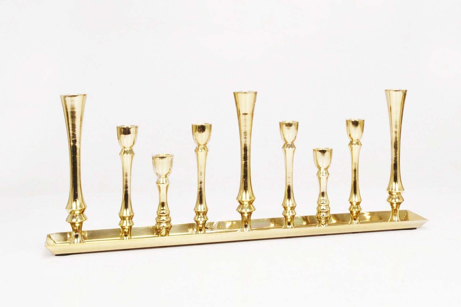Tariq 9Taper Candle Holder 62X11X23 cm- Gold