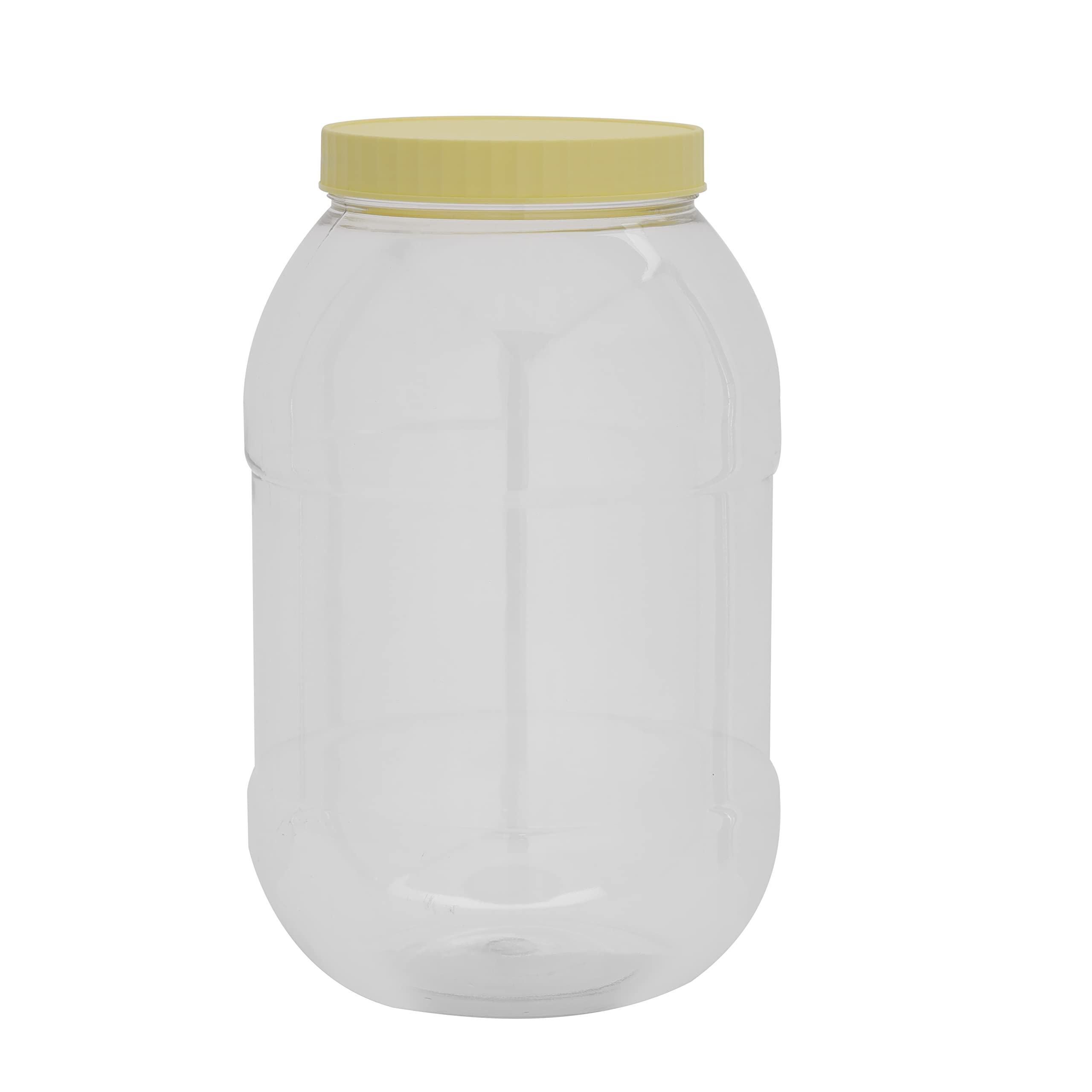 Royalford 5L Round Pet Jar With Cap, Plastic Container - Easy Store To Keep Spices, Dry Fruits, Raisins, Chocolates, Ideal For Kitchen