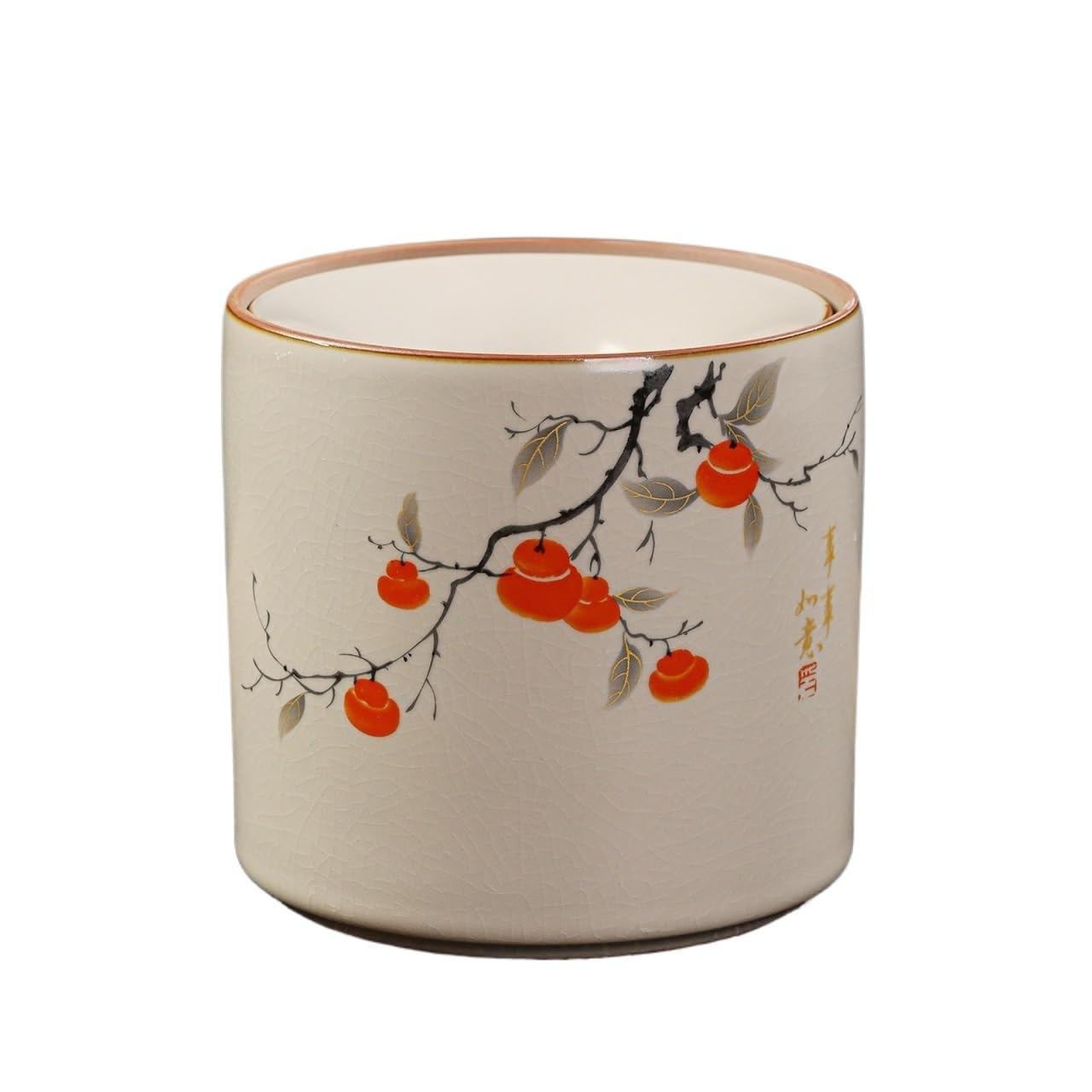 Practical ashtray Round Ceramic Ashtray Dustproof Tea Dregs Container Suitable for Home and Office Use(????)
