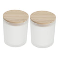 2Pcs Glass Candle Cups Lid Romantic Aromatherapy Candle Holders for Home Decor Decorative Wax Containers for Scented