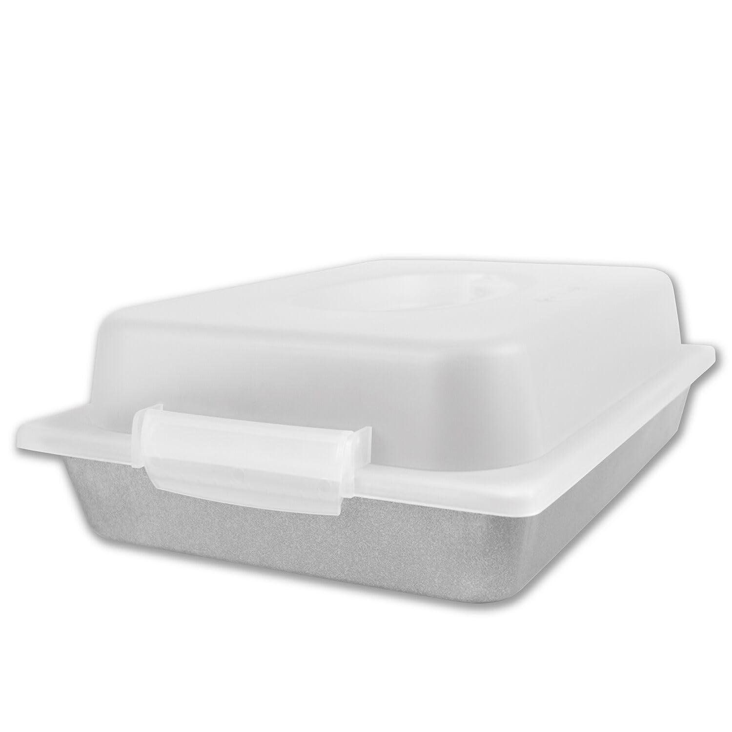 USA Pan 1117RCLD-ST-1 Bakeware Nonstick Rectangular Pan with Lid, 9x13-Inches