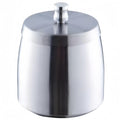 Stainless Steel Ashtray with Lid - for Balcony, Garden & Home - 10.5 x 9 cm - Non-Slip, Easy to Clean - 4 Colours (Silver, Black, Gold, Rose Gold) (Silver, 1 Piece)