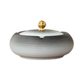 Practical ashtray Ashtray with Lid Ceramic Gradient for Home Living Room Bedroom Desktop Office