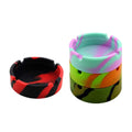 NA 4 Pcs Colorful Silicone Ashtray, Won't Break-Silicone Rubber Nonstick Ashtray Stylish Heat Resistant Ashtray for Home Office Restaurant