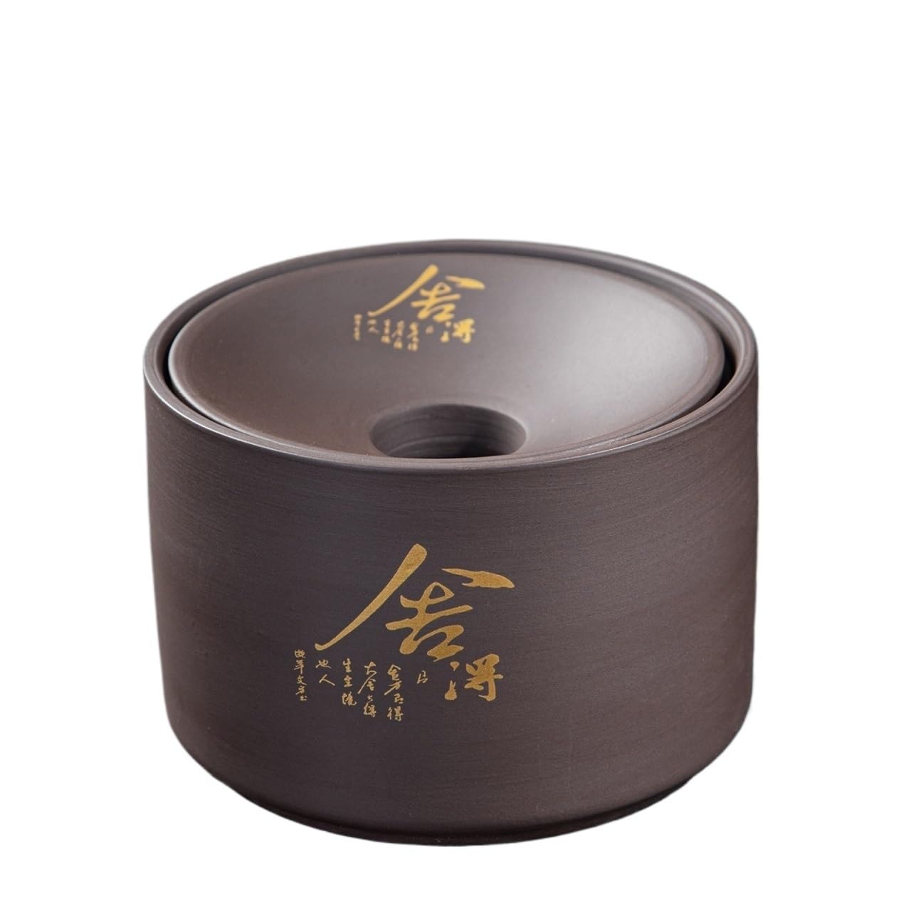 Practical ashtray Purple Clay Ashtray Funnel Lid for Home Use in Living Room Office and Tea Table 12cm In Size to Prevent Flying Ash