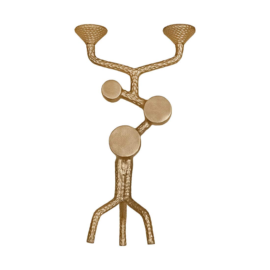 De Kulture™ Aluminium Gold Handcrafted Candleabra