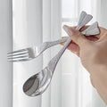 2 PCS Cute Fishtail Spoon Fork Set 7.2 inch Stainless Steel Fish Coffee Teaspoon Soup Spoons Dessert Drink Ice-cream Spork Fruit Forks Design for Home Kitchen Restaurant