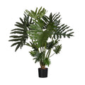 Artificial Philodendron Selloum Plant in Pot - Green