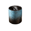 Practical ashtray Gradient Blue Lidded Household Ashtray Windproof Chinese Style Office Funnel-shaped