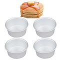 Corkwaw 5Pack 5 Inch Cake Pan, mini cake pan, round aluminum cake pan, used for family gatherings to bake mini cake pizza, quiche
