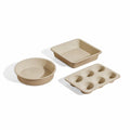 Our Place Wonder Oven Baker’s Kit – 3-Piece Toxin-Free Ceramic Nonstick Bakeware Set (8” Round, 8” Square, 6-Cup Muffin Pan) - Oven-Safe up to 450°F - Steam