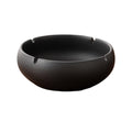 Practical ashtray Large Round Black Ceramic Ashtray for Home Use Windproof Suitable for Office Desktop Decoration(?????)