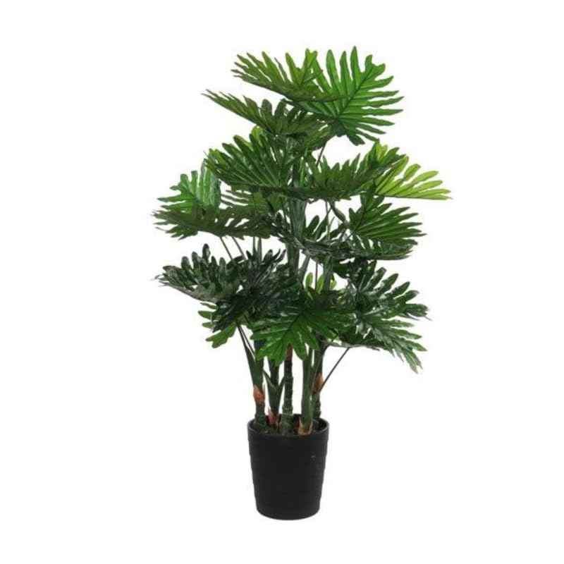 Philodendron Artificial Plant in Pot - Green