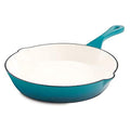 Crock-Pot Crock Pot Artisan 10 Inch Enameled Cast Iron Round Skillet, Teal Ombre