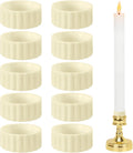 10 Pcs Rubber Candle Grippers, Non-Slip Candle Holder Adapter Candle Drip Protectors, Vertical-Fixing Silicone Candle Rings, Decorative Stabilizer for Tapers and Candles