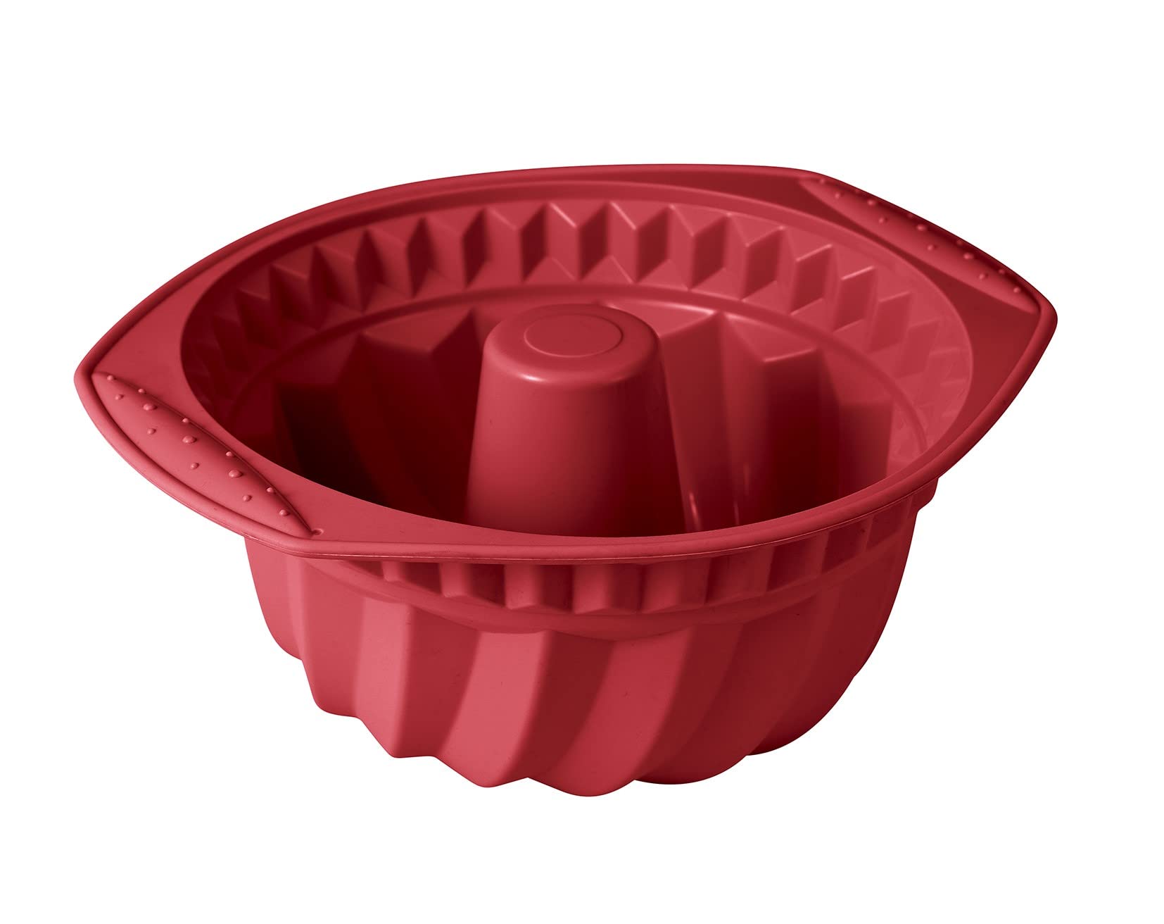Bergner Bake A Wish Silicone Round Cake Mould 27.5X24X11 cm, Red Color